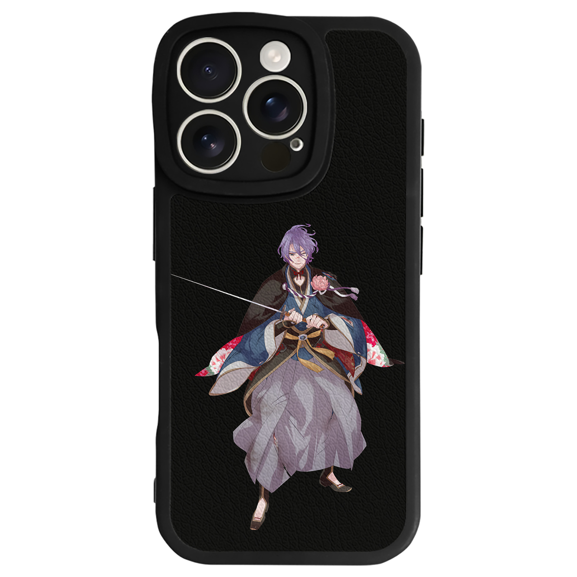 （画像用） 刀剣乱舞 Touken Ranbu 【iPhone 16シリーズ対応】シリコンスマホケース（レザー調） 材質：シリコン
